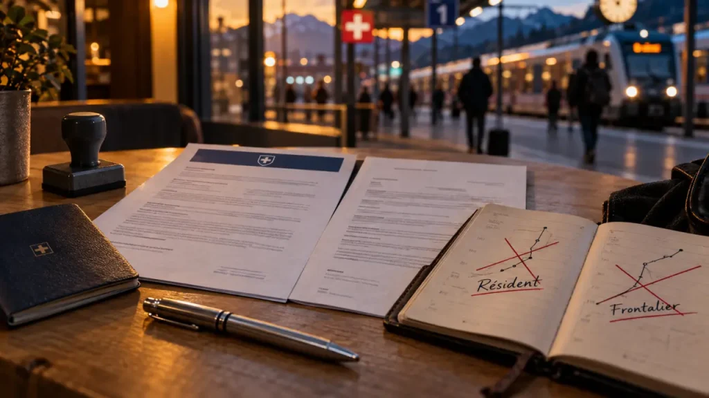 Vivre et travailler en Suisse : résident ou frontalier, les démarches qui changent votre budget