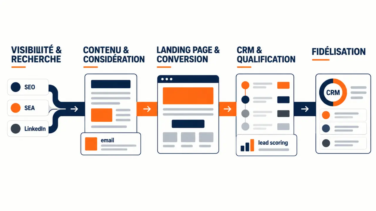 Parcours d’achat B2B pour optimiser la stratégie digitale et développer les ventes